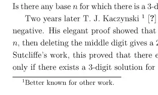 Footnote on a name: "Better known for other work"