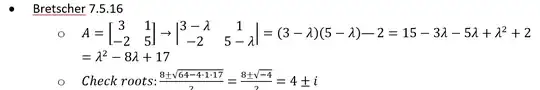 Screenshot of linear algebra notes from circa 2008
