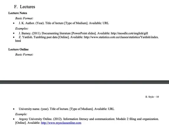 Section F of the linked document