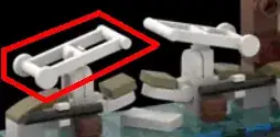 3 small bars, adjoined to each other, and 2 larger circles on the side