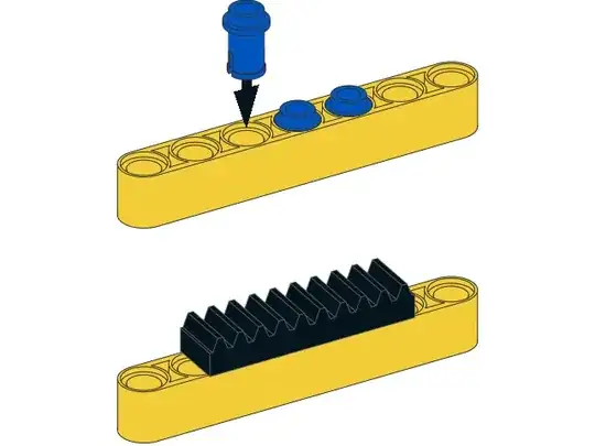 1x4 Rack on a 1x7 Beam