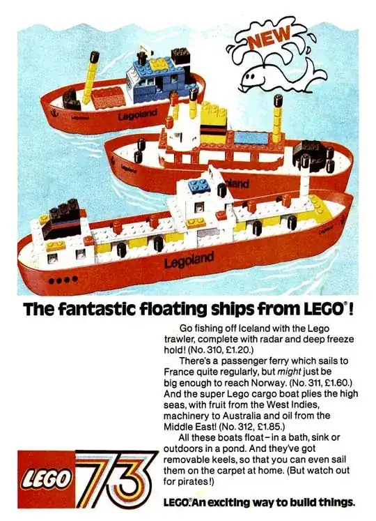 Lego boat 1973