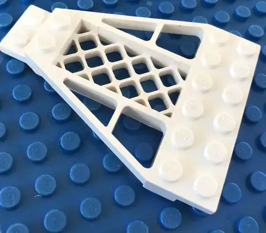 near-triangle with 2x6 on one end and 1x2 on the other