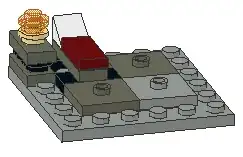 LDraw Castle Bedroom with bedside candle