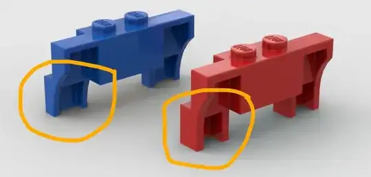 Rear view with differences highlighted