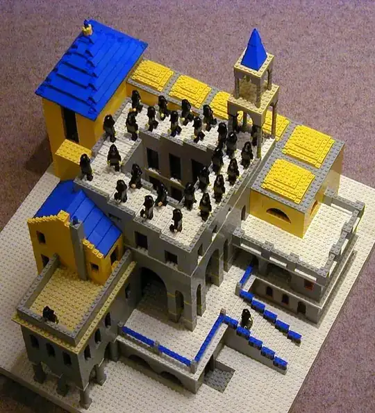 Lego Escher Staircase