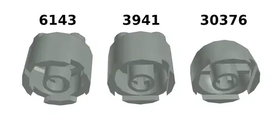 comparison between similar round parts
