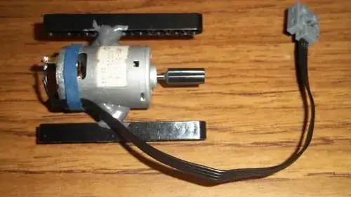 motor glued with epoxy