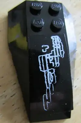 curved slope with sticker with fine lines