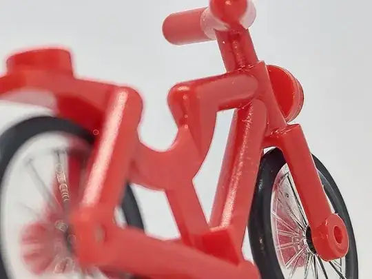 Lego bicycle 4719c02 with twisted handlebars