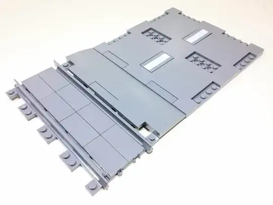 1/2 plate offset using curved slopes