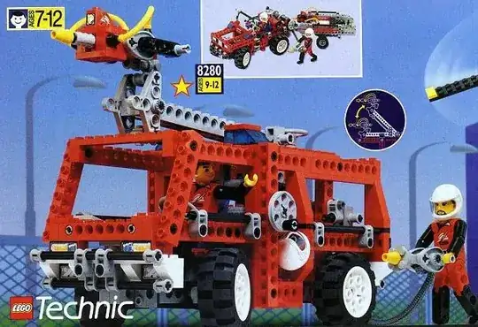 fire truck with crank