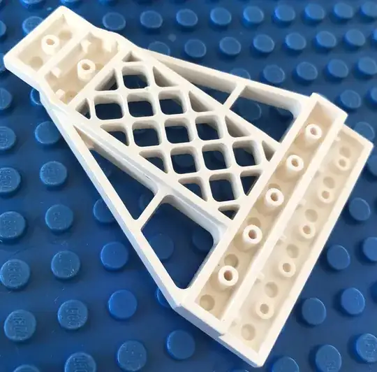 near-triangle with 2x6 on one end and 1x2 on the other