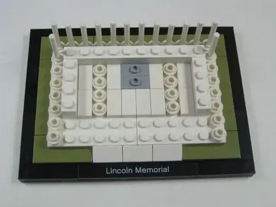 Lincoln Memorial pillar bars