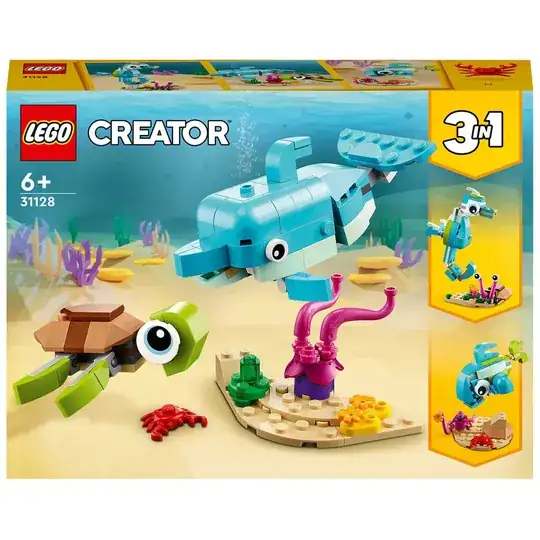 Set #31128 Sea Turtle & Dolphin