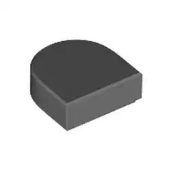 Tile 1x1 half circle