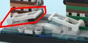 3 small bars, adjoined to each other, and 2 larger circles on the side
