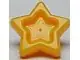 LEGO part 93080f Friends Accessories Hair Decoration, Star with Pin (Bright Light Orange)