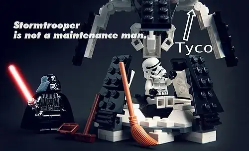 pic pointing out Tyco brick