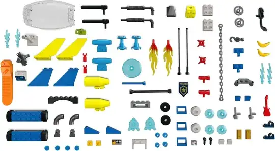 Water parts used for modifications