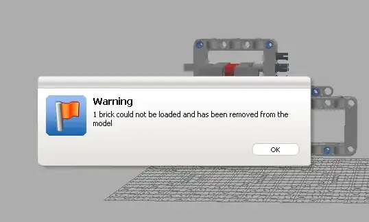 1 brick could not be loaded and has been removed from the model