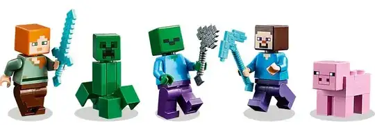 Minecraft minifigs