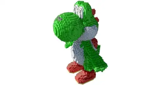 Yoshi Lego Sculpture
