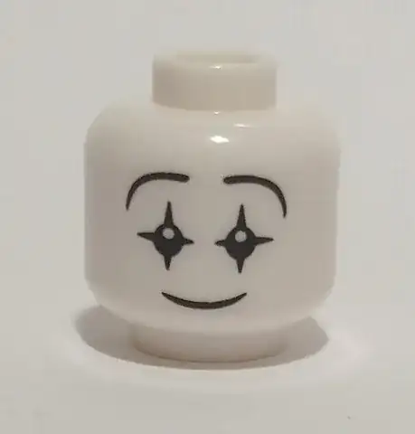 Minifigure, Head Mime Smiling Face