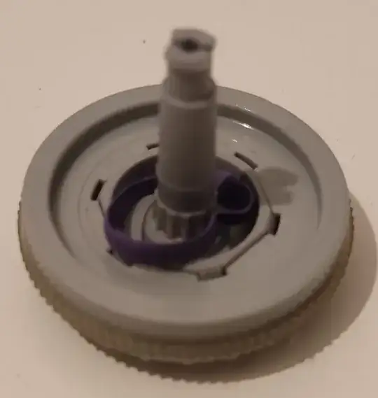 rubber on wheel axis