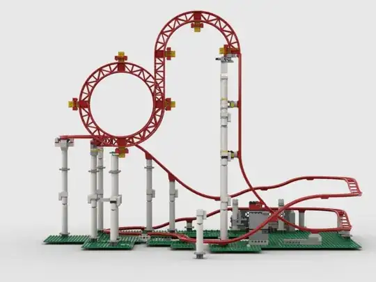 Roller coaster MOC with looping