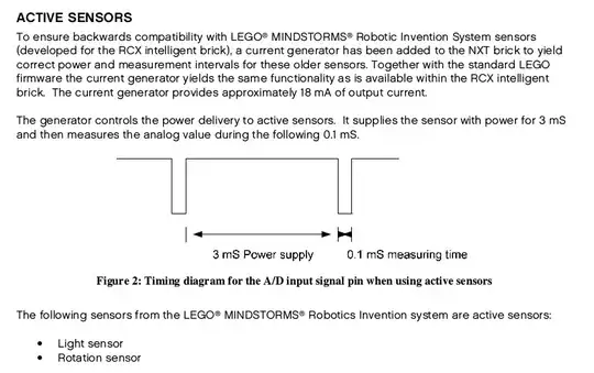 NXT hardware developer kit: active sensors