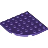 image of Plate 6X6 W. Bow in medium lilac
