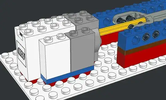 assembly with 1x1 plates, oblique