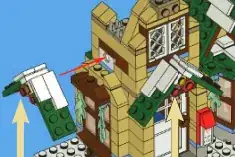 SNOT Block attached to 1x2 Technic Brick Hole