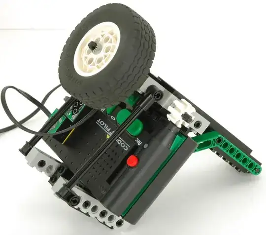 Photo showing timing gear in position to be read properly