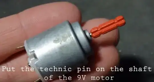 axle mounted on motor