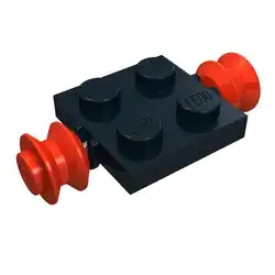 122c01 Plate Special 2 x 2 with Wheels Red (from rebrickable.com)