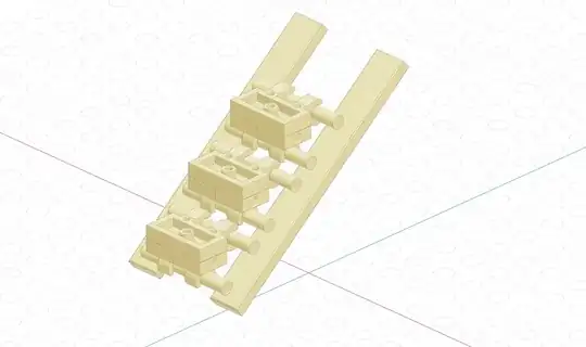 Isometric perspective of escalator design