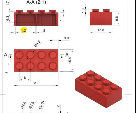 drawing of a lego brick