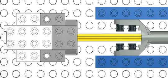 assembly with 1x1 plates, top view