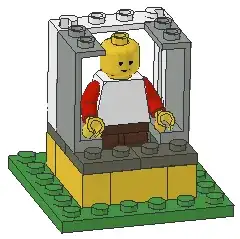 LDraw build of enclosure - Standing