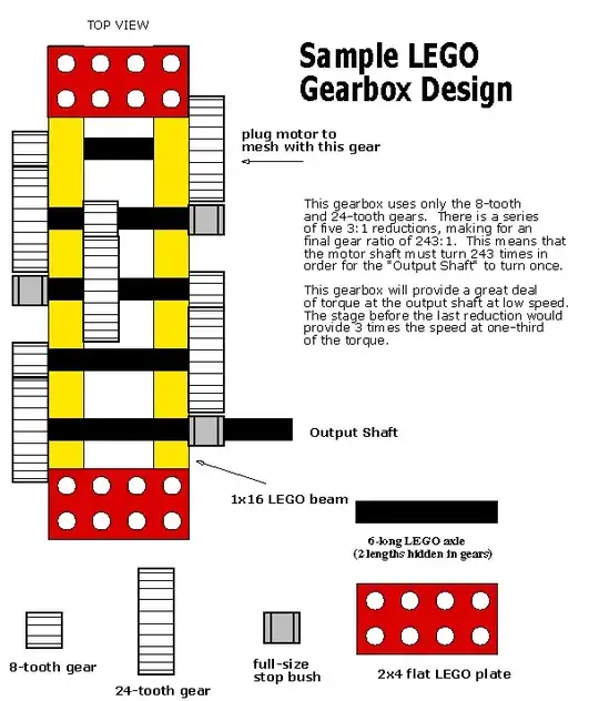 LEGO 243:1 Gearbox