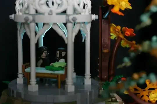 Gazeebo with Aragorn and Arwen