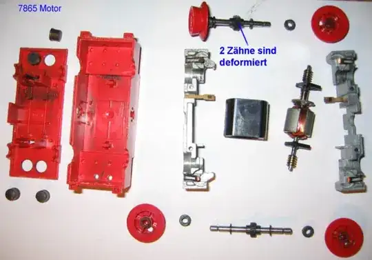 Opened 12v train motor