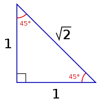 45-45-90 triangle