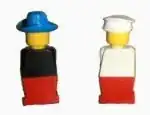 Early Mini Figures with no discernible features.