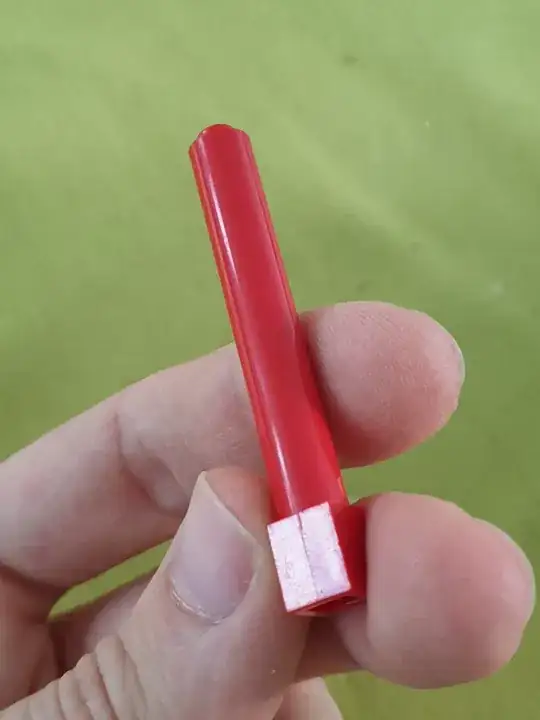 Seam running over the opposite sides