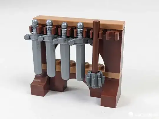 weapons rack close-up