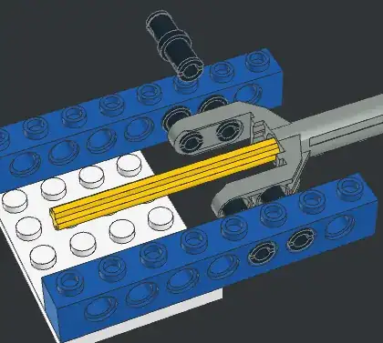 Assembly with 2L pins, oblique