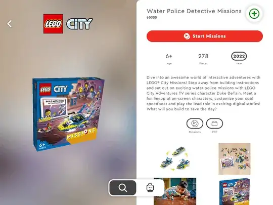 App set select screen